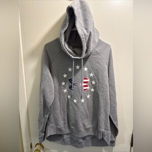 Under Armour Gray Hoodie with Patriotic Logo